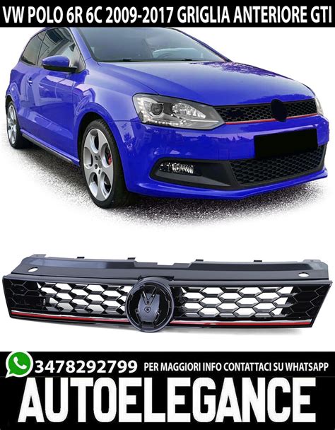 Dettagli esterni della Polo GTI con calandra