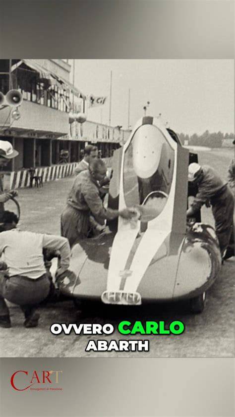 Karl Abarth con la sua vettura record