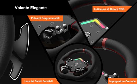 Volante da gioco con feedback aptico