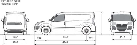 portapacchi interno fiat doblo misure