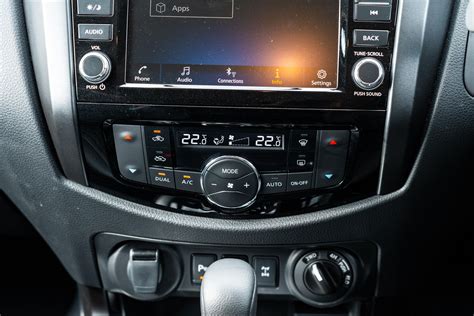 Nissan Navara dashboard with radio display showing 