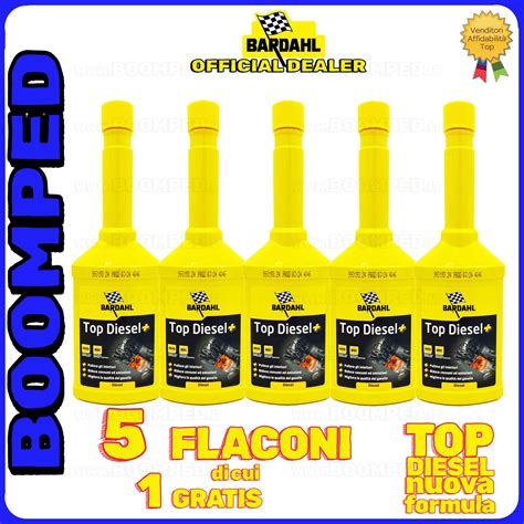 Flaconi di additivo Bardahl Top Diesel di diversi formati