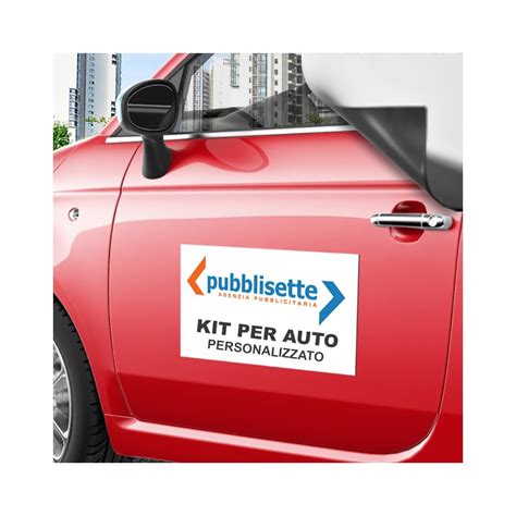 Esempio di kit di adesivi personalizzati pronti per l'installazione