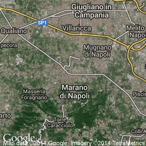 Mappa della zona di Marano di Napoli