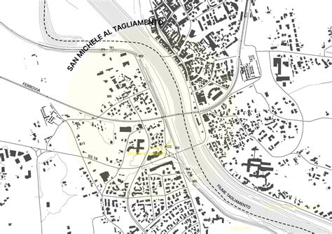 Mappa del territorio di San Michele al Tagliamento con evidenziato un punto di interesse commerciale