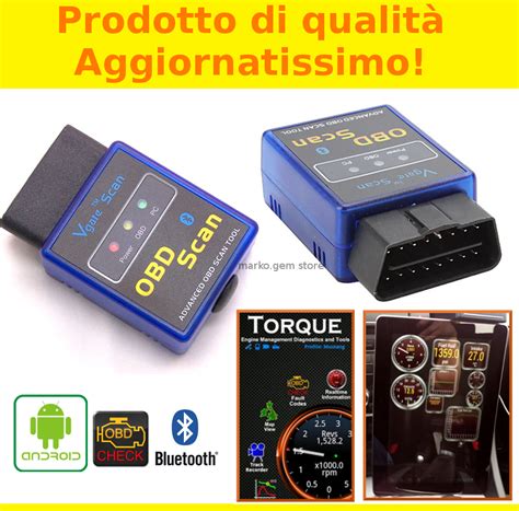 Interfaccia applicazione Torque per OBD2
