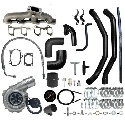 Componenti di un kit turbo per Toyota Hilux