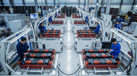 Produzione di batterie per veicoli elettrici
