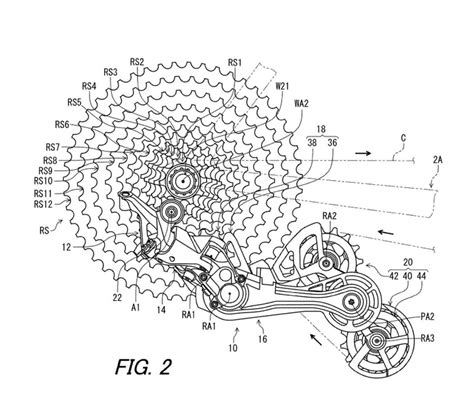 Schema che illustra un cambio posteriore Shimano con 11 velocità e un cambio al mozzo NuVinci.