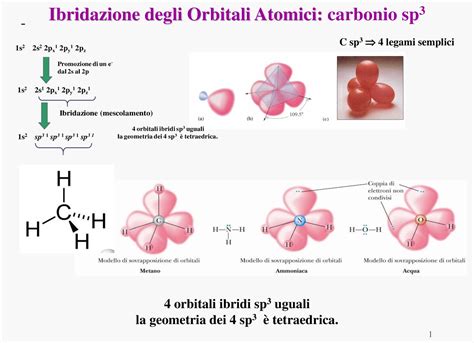 Schema ibridazione sp3 carbonio