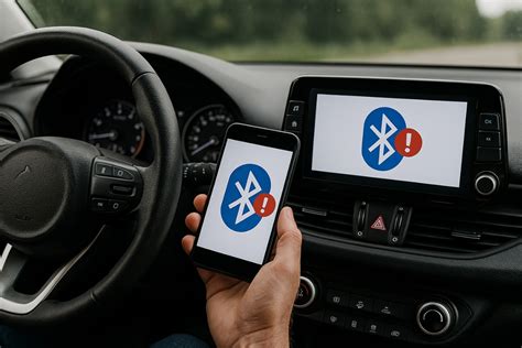 Schema di connessione Bluetooth tra telefono e auto