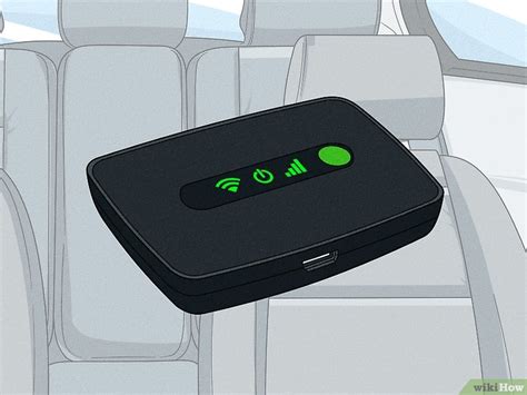 Wi-Fi hotspot in car diagram
