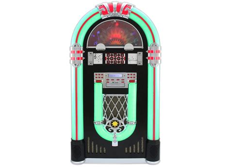 Un jukebox moderno con funzionalità digitali e un design retrò