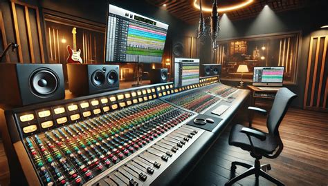 Strumenti musicali in studio di registrazione