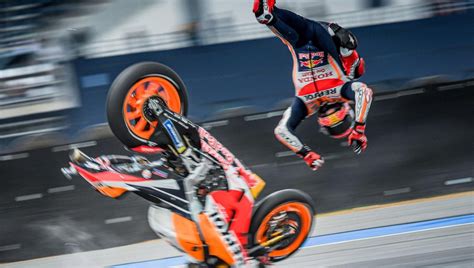 Sequenza animata di un high-side in moto