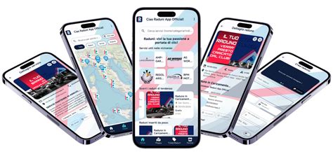 Schermata di un'app per raduni automobilistici con mappa