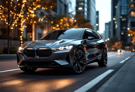 BMW iX in un paesaggio urbano