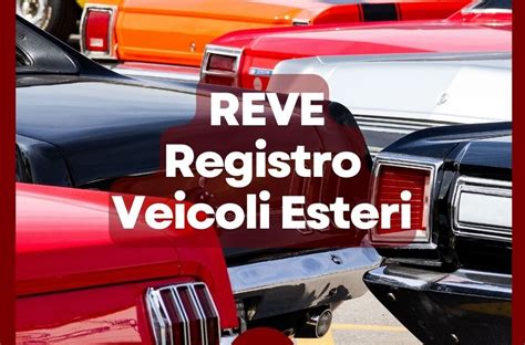 Schema del Registro Veicoli Esteri (REVE)