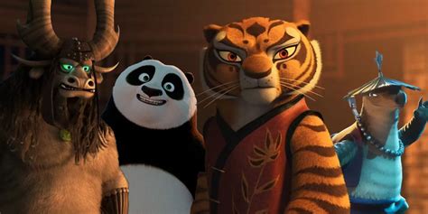Kung Fu Panda personaggi sul letto