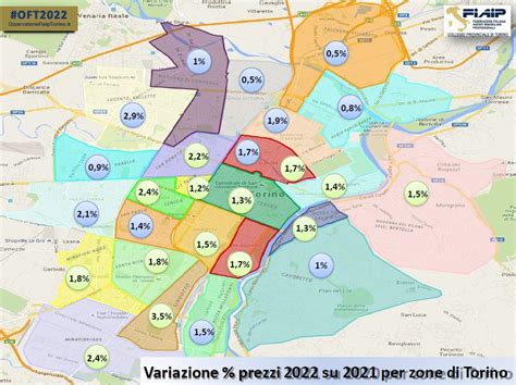 Mappa della crescita demografica dei quartieri di Torino in relazione all'insediamento industriale
