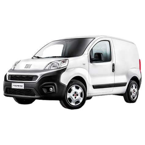 Vista frontale di un Fiat Fiorino con enfasi sui fari e la mascherina