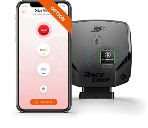Interfaccia RaceChip App su smartphone