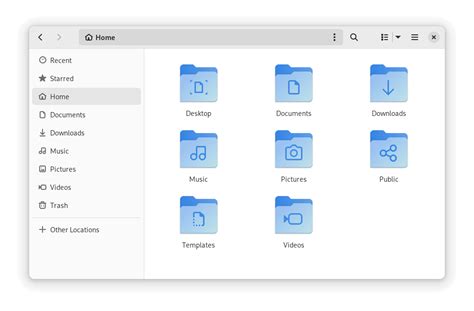 Schermata di un file manager su Android