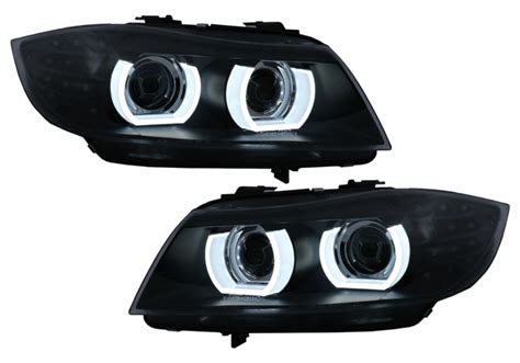 Dettaglio dei fari a LED anteriori di una BMW Serie 3