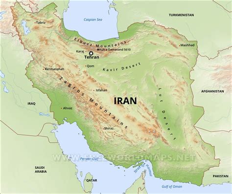 Mappa dell'Iran con la regione del Fars evidenziata