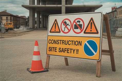 Segnaletica di sicurezza obbligatoria in un cantiere