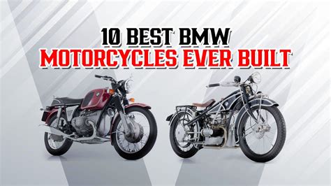 Montage of historical BMW motorcycles