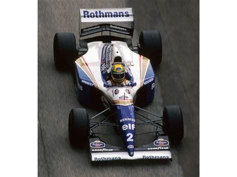 Ayrton Senna in azione sulla sua Williams FW16