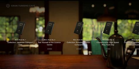 Schermata menu Gran Turismo Sport