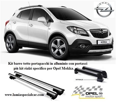 Opel Mokka con barre portatutto e portasci