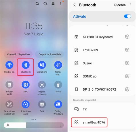 Schema di connessione Bluetooth tra smartphone e autoradio