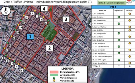 Mappa delle zone a traffico limitato a Venezia e Mestre