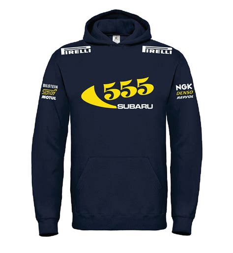 Felpa Subaru S.C.T. con logo ricamato