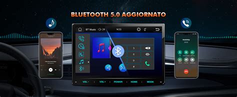 Schema di un sistema di infotainment per auto con connessione smartphone