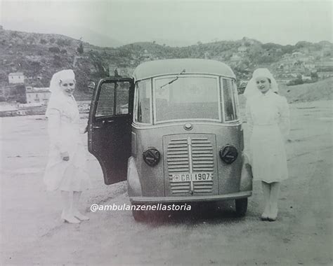 Illustrazione di un'ambulanza SIATA su base FIAT 1100 L