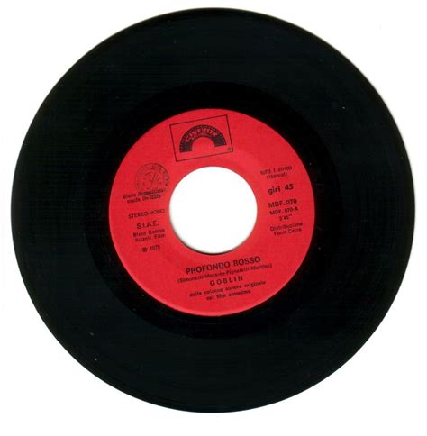 Etichetta di un disco 45 giri per Jukebox