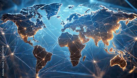 Global cooperation network map