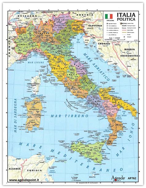 Mappa dell'Italia con punti evidenziati che rappresentano la rete di distribuzione