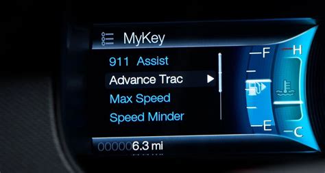 Simbolo airbag e MyKey Ford