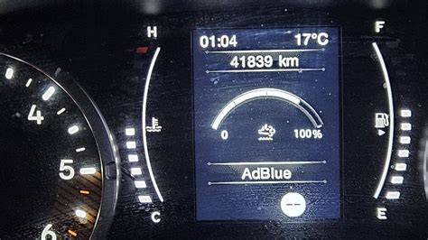 Display AdBlue basso
