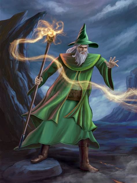 Illustrazione di un Blue Mage che lancia un incantesimo magico