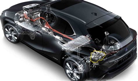 Schema del sistema ibrido Lexus UX