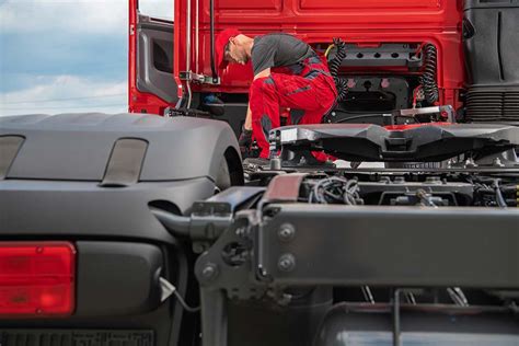 Interno cabina camion con sospensioni pneumatiche