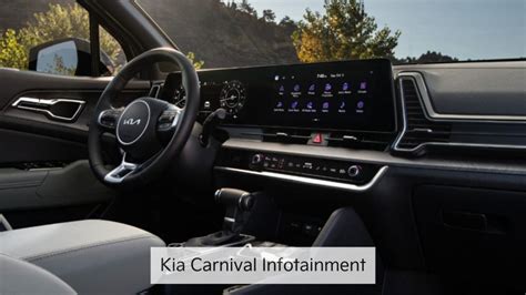 Sistema di infotainment della Kia Carnival