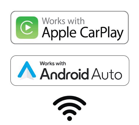 Simbolo Apple CarPlay e Android Auto
