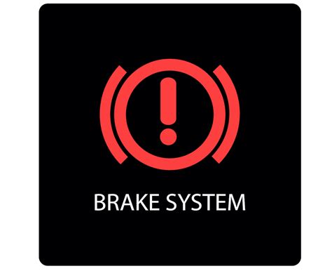 Brake system warning light